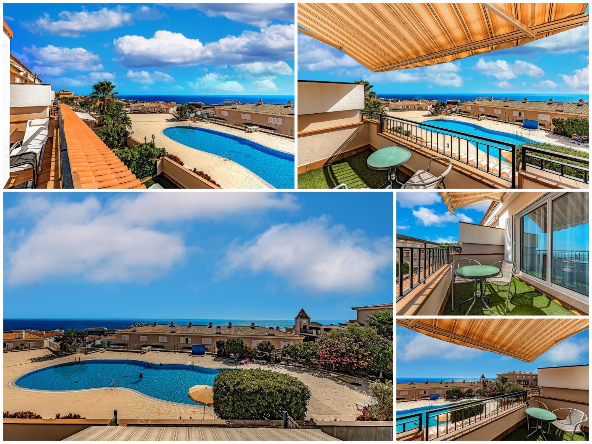 Spacious Ocean View Family Townhouse Puerto de Santiago  Luaran gambar